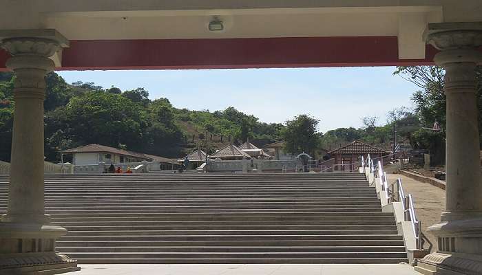 View of the wishing well at Talakaveri Temple