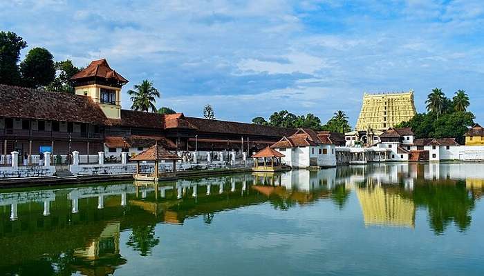 A view of Padmanabhaswamy Temple
