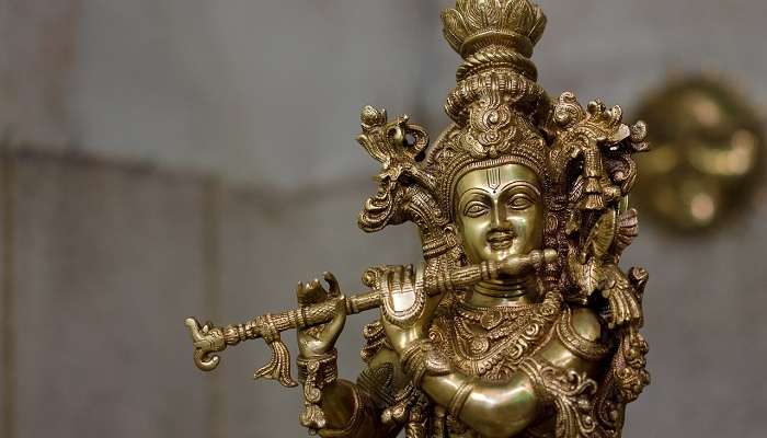 A temple of Lord Krishna that attracts many devotees worldwide.