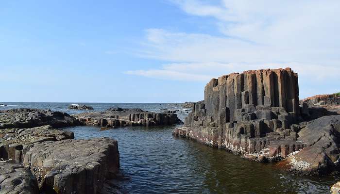 Visit St. Mary’s Island during Goa to Kerala road trip.