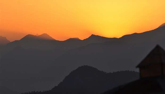 Gorgeous sunset view from Chaukori