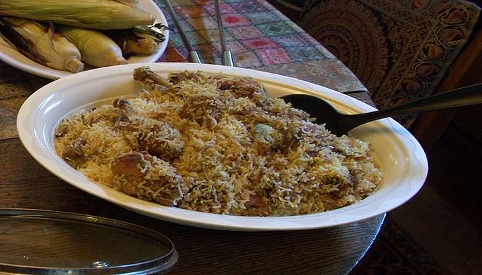 Traditional Kerala cuisine served at a hotel in Thalassery 