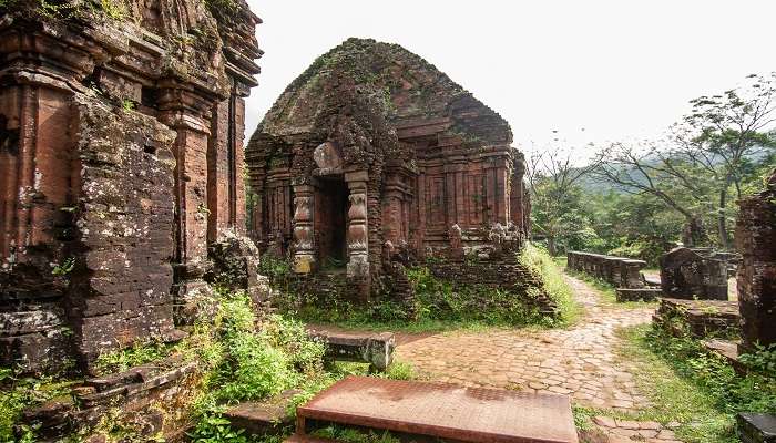 An outside view of the temple complex