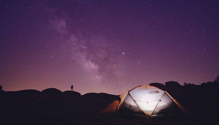 Go for snow camping in the wild