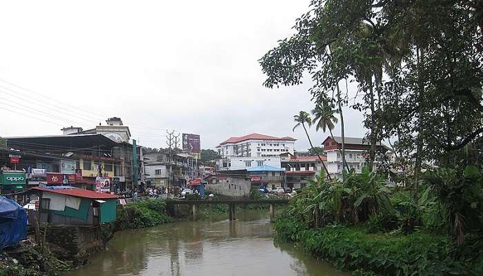 The view of the town of Kothamangalam