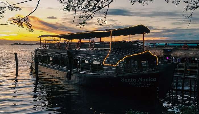 Boat at the port of Jew Town near Kochi, Kerala, India