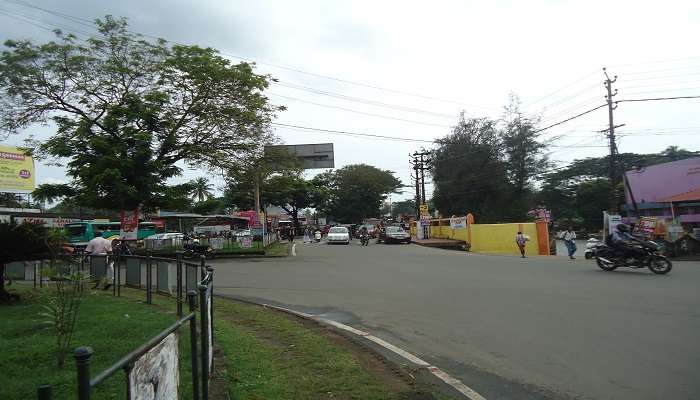 The view of the town of Muvattupuzha 