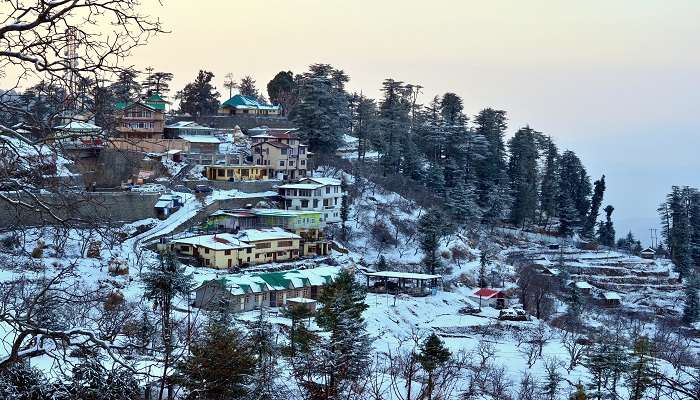 Snow covered mountains after Snowfall in Chakrata