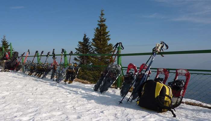 skiing in Chakrata in January 