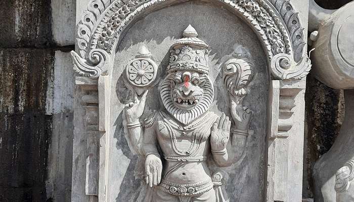 Lord Narasimha is worshipped in one of the temples in Edappally