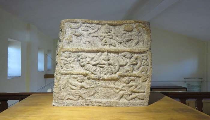 A Veerakkallu, Hero Stone in the Wayanad Heritage Museum