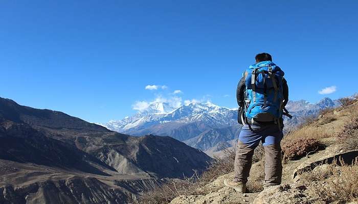 Trekking in the mountains