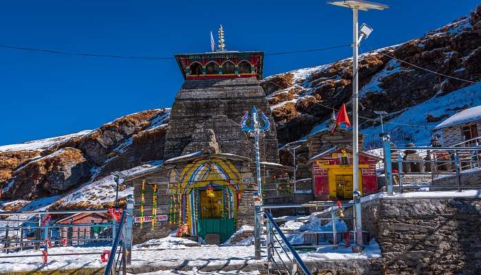 View of the Highest Shiva temple in the world, Tungnath
