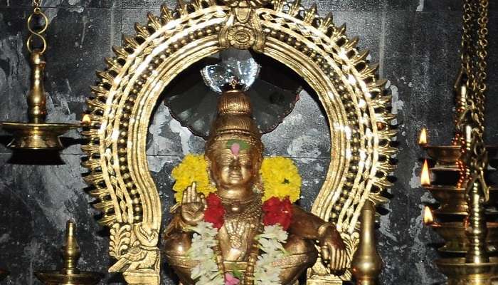 Devotees celebrating the festival of their Lord.