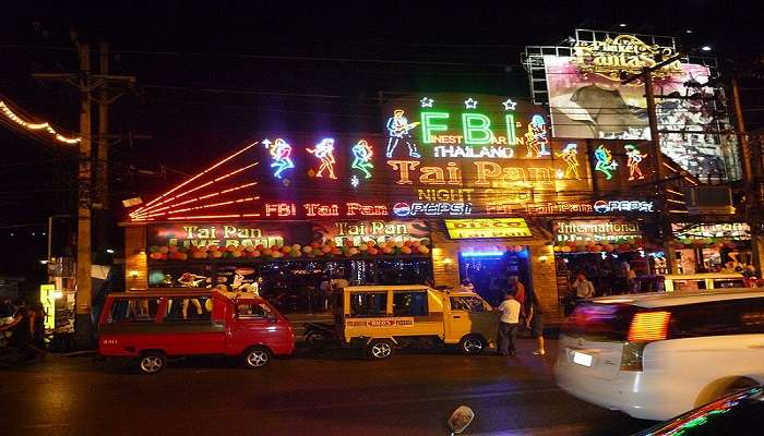 The lively nightlife scene with bars and clubs