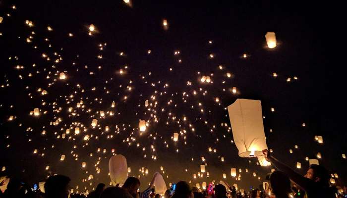 A festival of lights in Phuket, Thailand