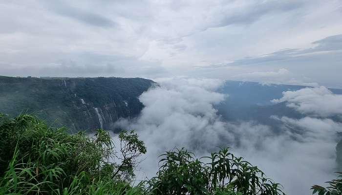 Seven Sisters Waterfall, Nohsngithiang, Meghalaya