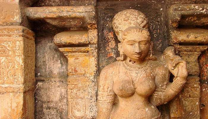 sculpture of the temple showing the beauty.