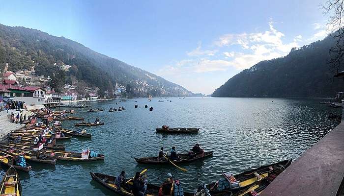 Aerial View of Nainital Falls, Uttarakhand