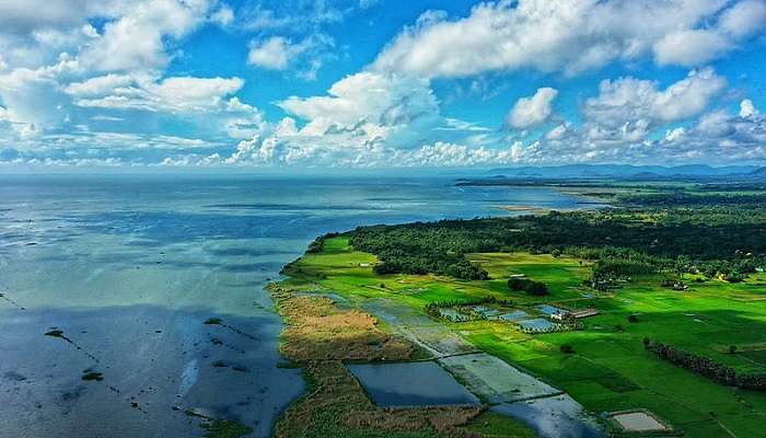 Birds eyeview of the Chilika Lake