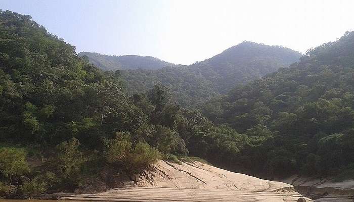 River Godavari flows through the National Park, one of the best locations near Manyam Viewpoint