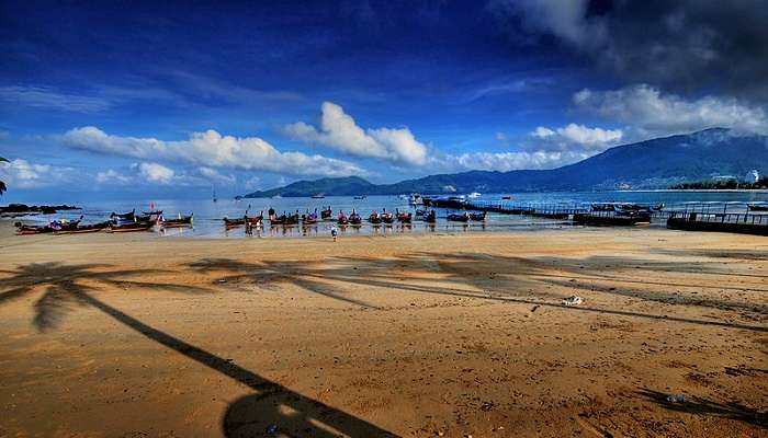 The beautiful Patong Beach in Phuket in July