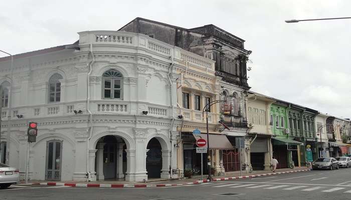 Colourful Sino-Portuguese architecture in Phuket Old Town