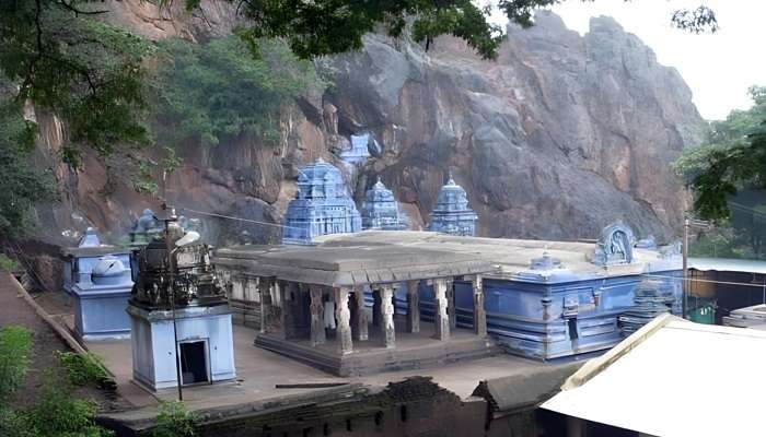 Aerial view of the Theethamalai Temple 