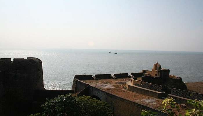 Exterior view of overgrown Pallipuram Portuguese Colonial Fort