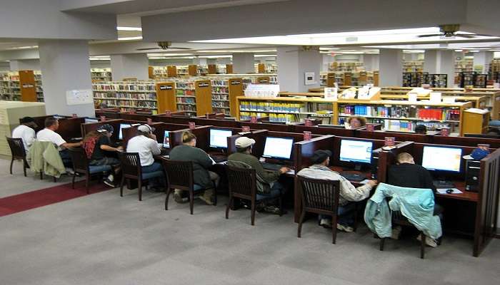 For additional information, there’s a visitor information desk at Barton Library