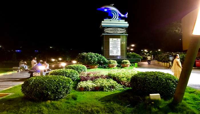 Night time at Vuda Park Vizag