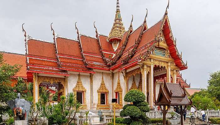 The beautiful and divine Wat Chalong Temple