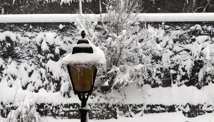 Snowfall in Kausani