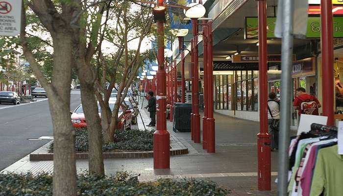 Shops and commercial area at Nowra