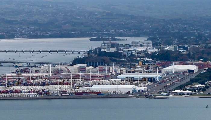 View of Tauranga city from Mount Maunganui