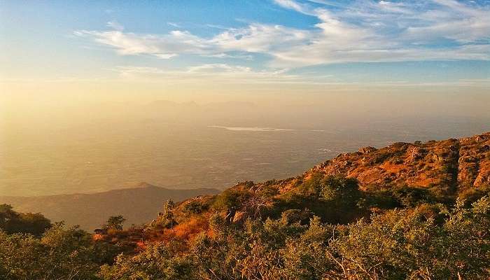 Top hill view from the Sunset Point Mount Abu