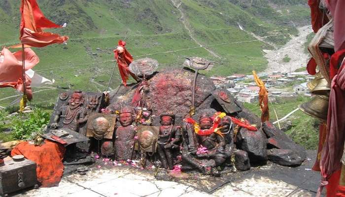 Majestic Bhairavnath Temple near Chorabari Tal Kedarnath.