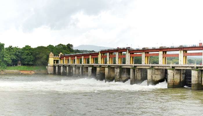 Panorama of the Bhoothathanke­ttu Dam in Muvattupuzha 