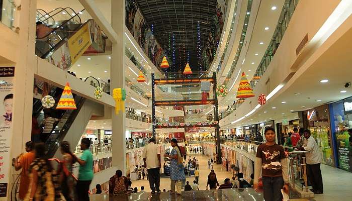 Inside view of Brookefields Mall, Coimbatore