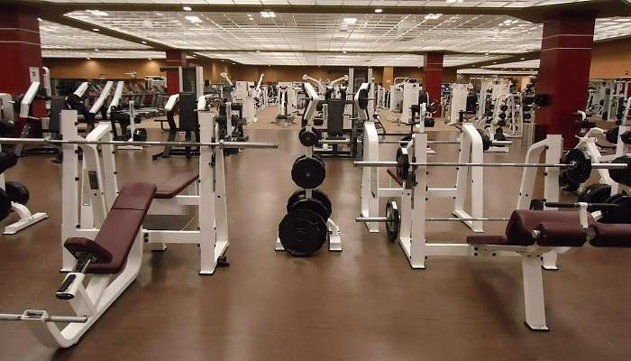 Well equipped gymnasium at the Hotel