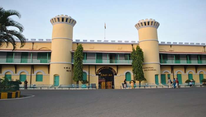 Magnificent front view of Cellular Jail.