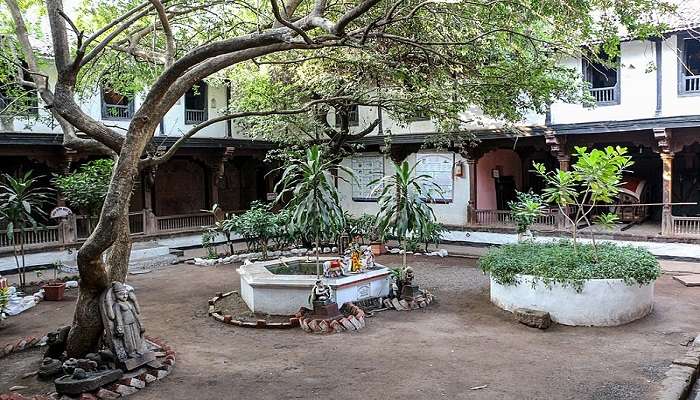 The view of the central courtyard.