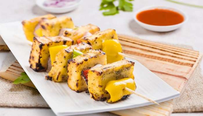 Traditional Paneer tikka served at Cloudnine.