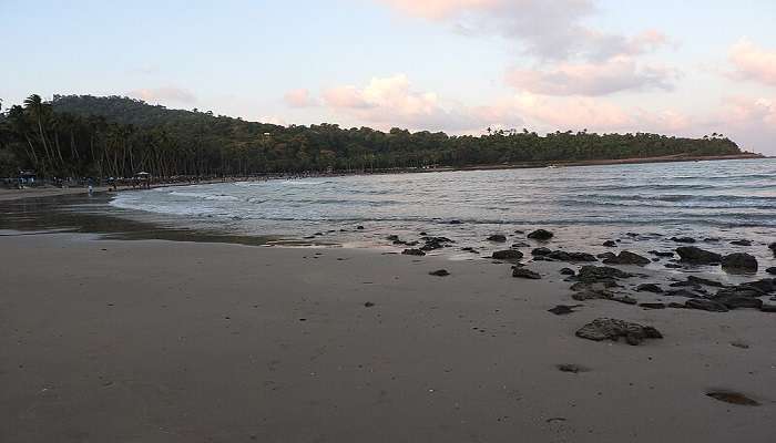 Witness the picturesque views in Corbyn’s Cove Beach near Chidiya Tapu