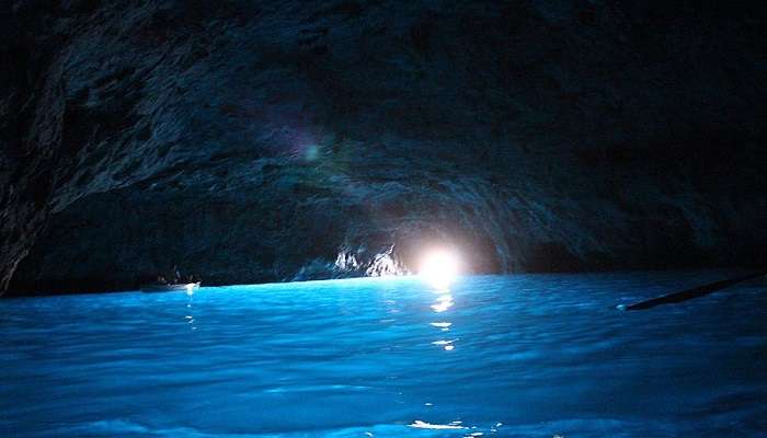 Malta’s cave complexes in the night.