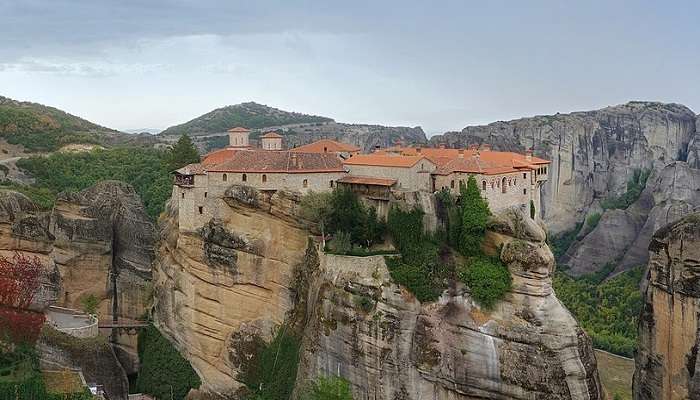 Beautiful panoramic view of Varlaam Monastery 