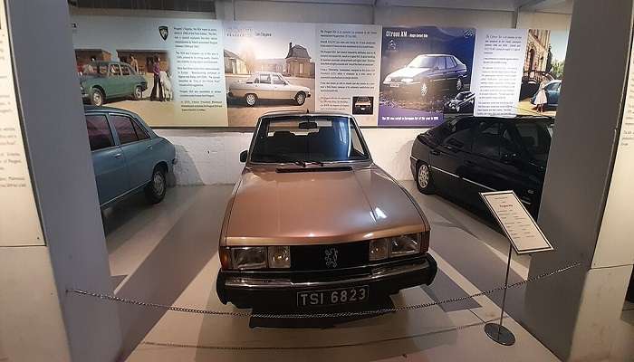 A car on display in Gedee Car Museum