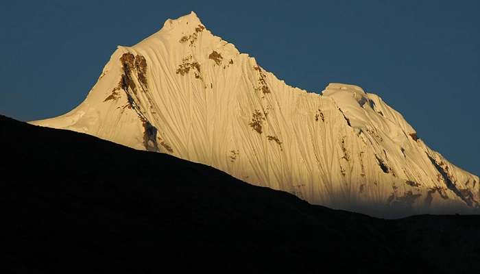 Sunset at Kanchenjunga in Mangan Sikkim.