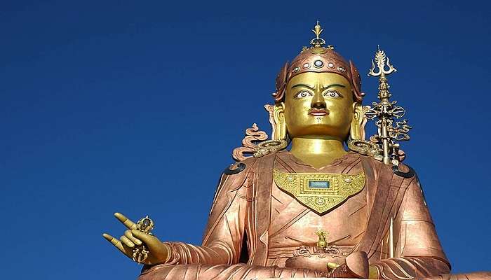 Statue of Guru Padmasambhava at Samdruptse. 