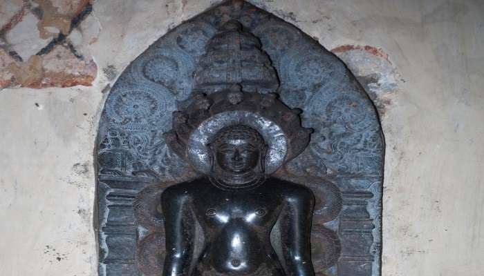 The idol of Bhagavan Parshvanath at sravanabelagola.